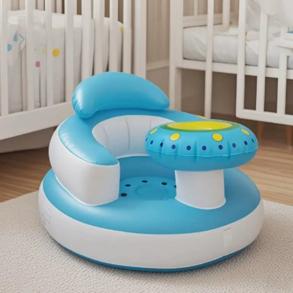 Baby Bath Tub Foldable - Seggiolino Gonfiabile Portatile Pieghevole per Neonati,