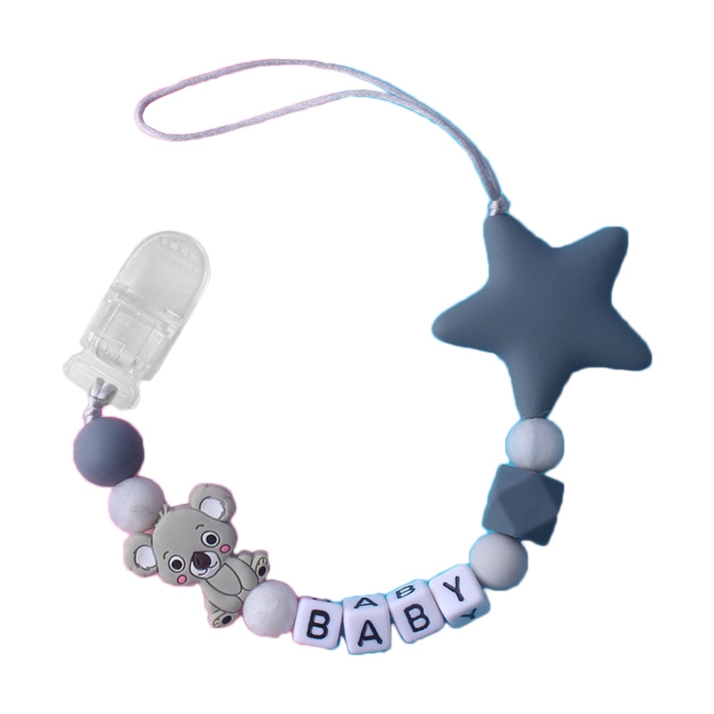 Baby Pacifier Clip - Catenella Portaciuccio Personalizzata con Nome, Clip
