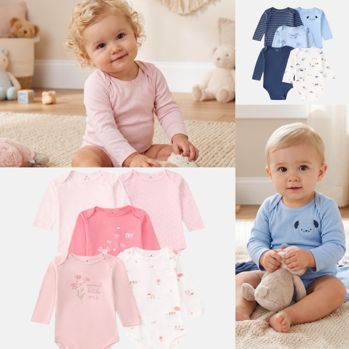Baby Products Website - 5 Pezzi Body a Maniche Lunghe