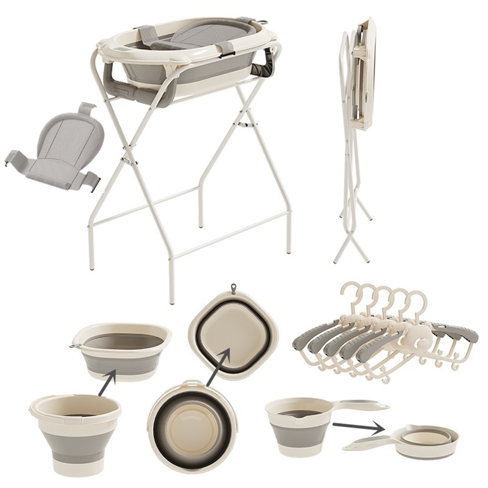 Baby Bath Tub Foldable - Set bagnetto pieghevole tutto in uno