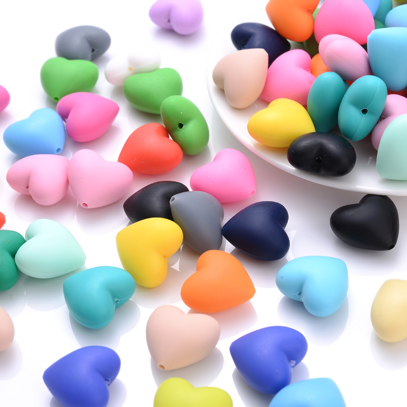 10Pcs Peach Heart perline in S - Baby Products Eco Friendly recensione e prezzo