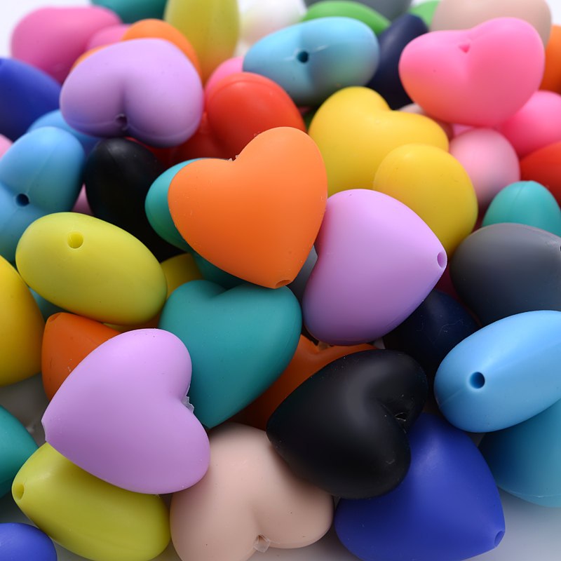 10Pcs Peach Heart perline in S - Baby Products Eco Friendly recensione e prezzo