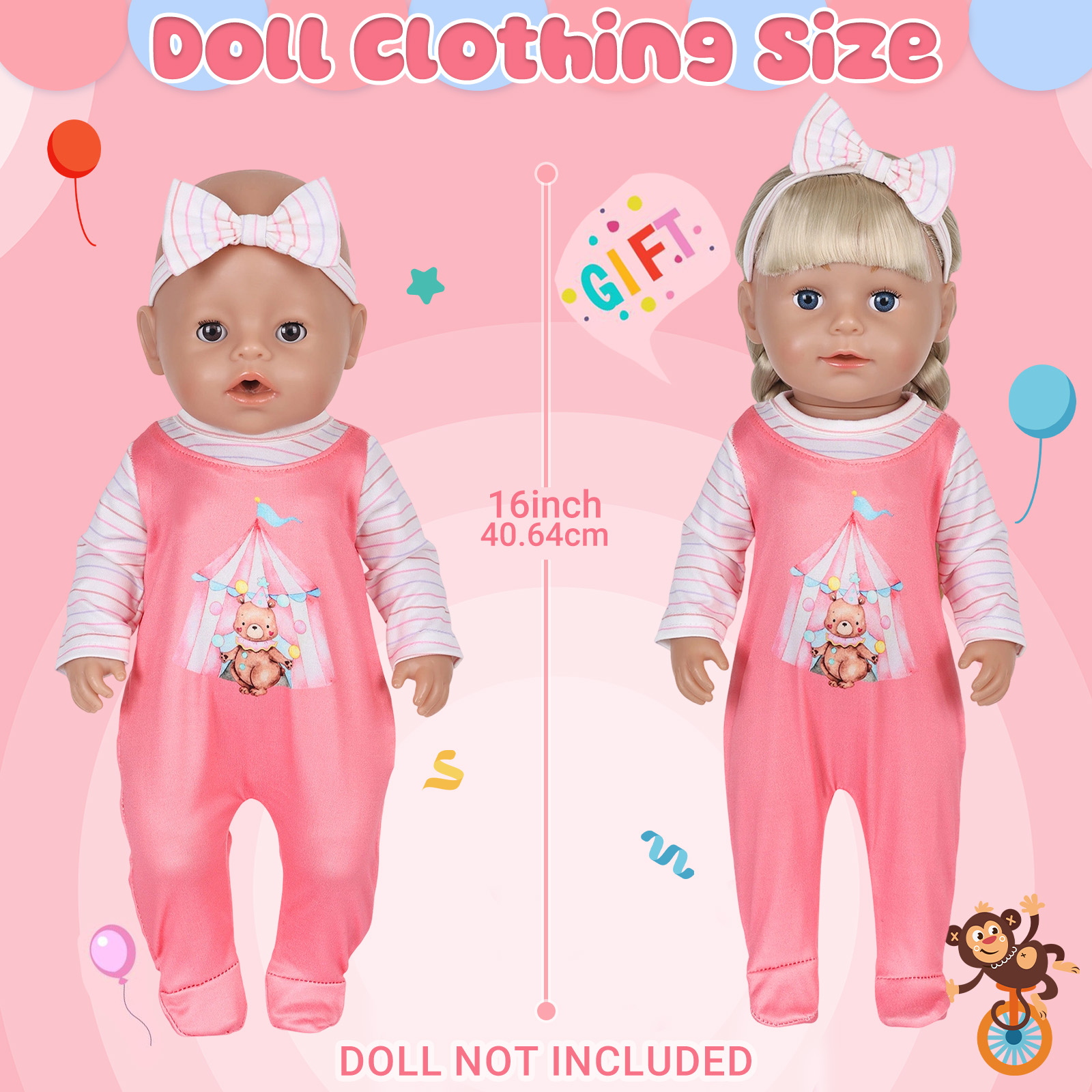 Vestiti per Bambole da 16-18 P - Baby Products Gift recensione e prezzo