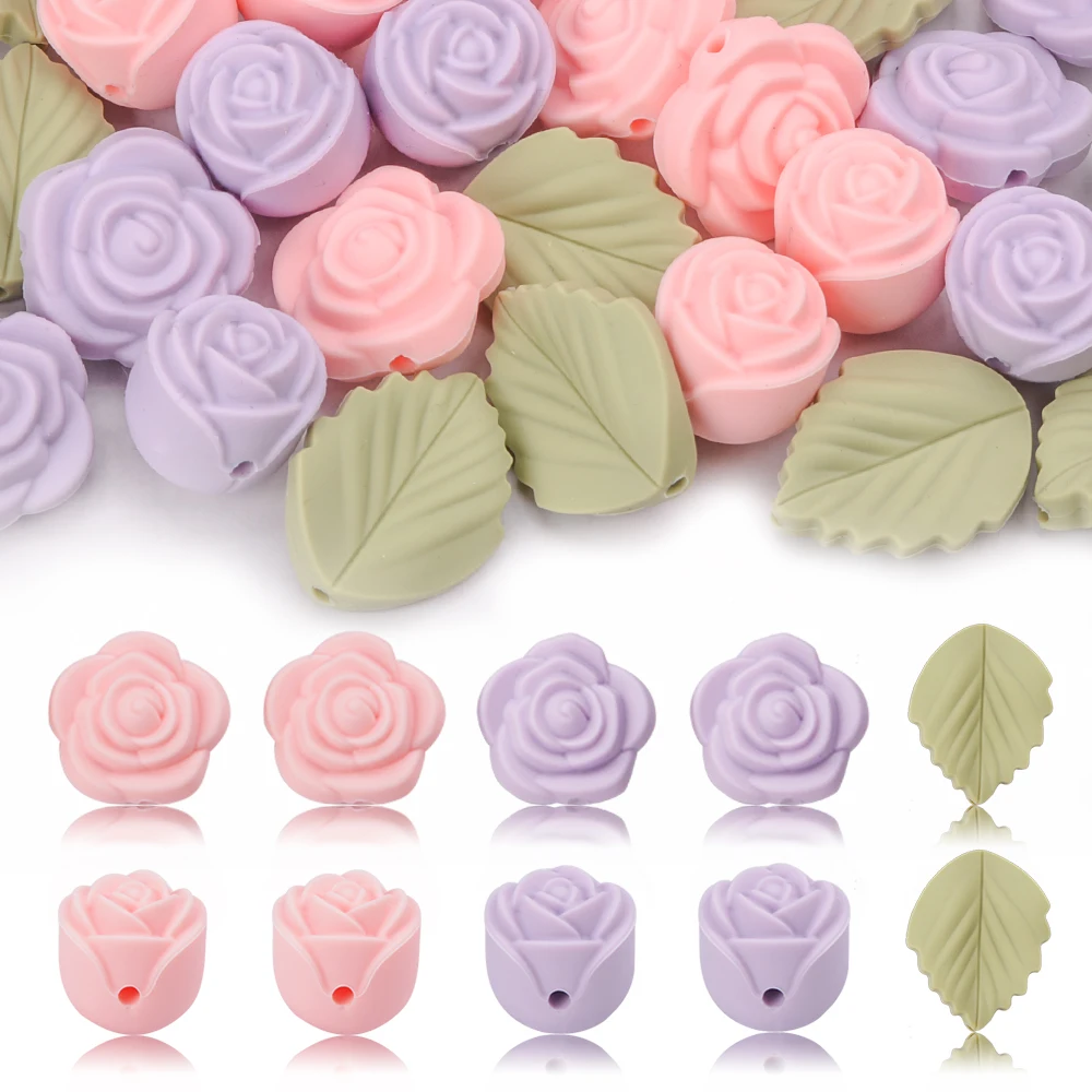 LOFCA 30Pcs Rose Silicone Bead - Baby Products Expo recensione e prezzo