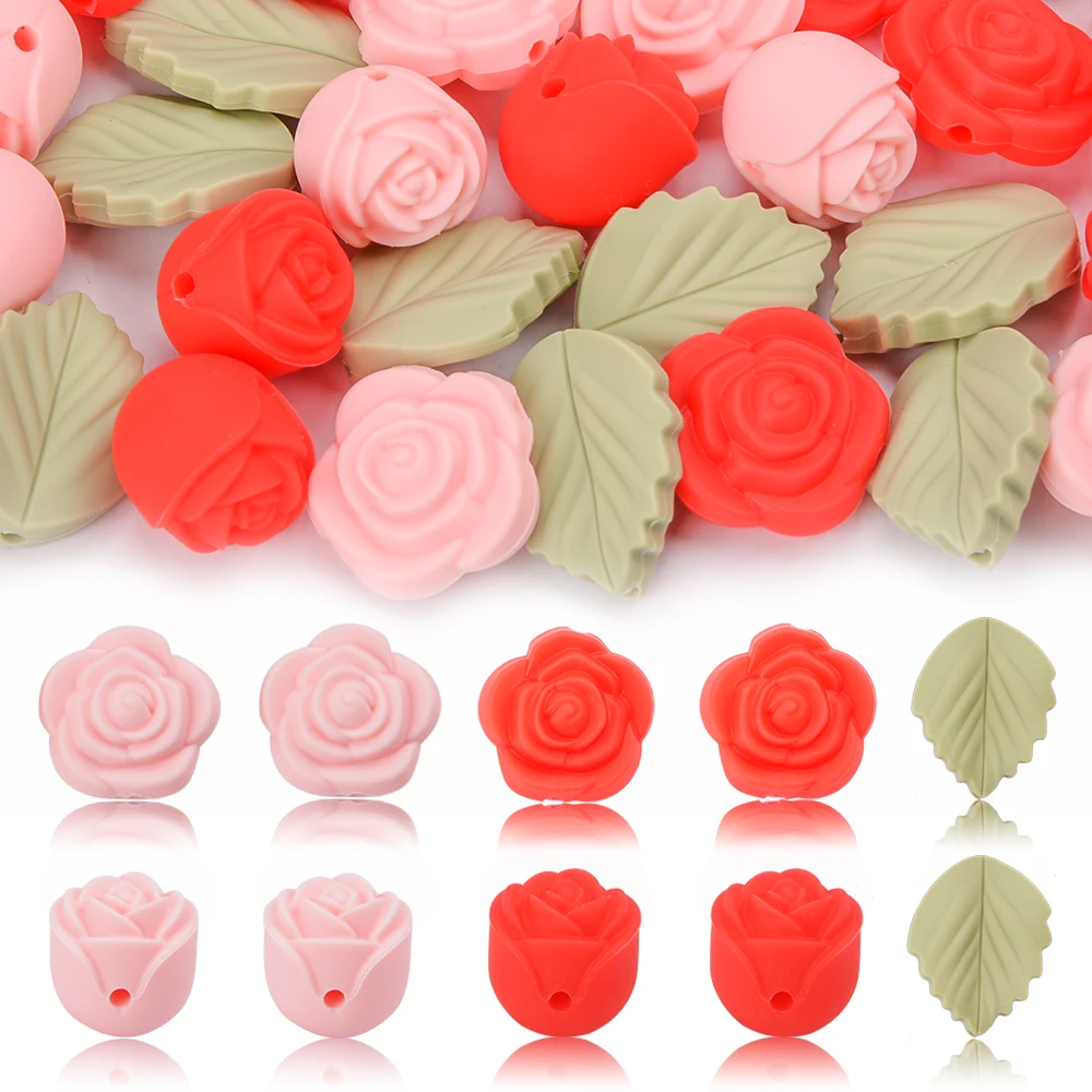 LOFCA 30Pcs Rose Silicone Bead - Baby Products Expo recensione e prezzo
