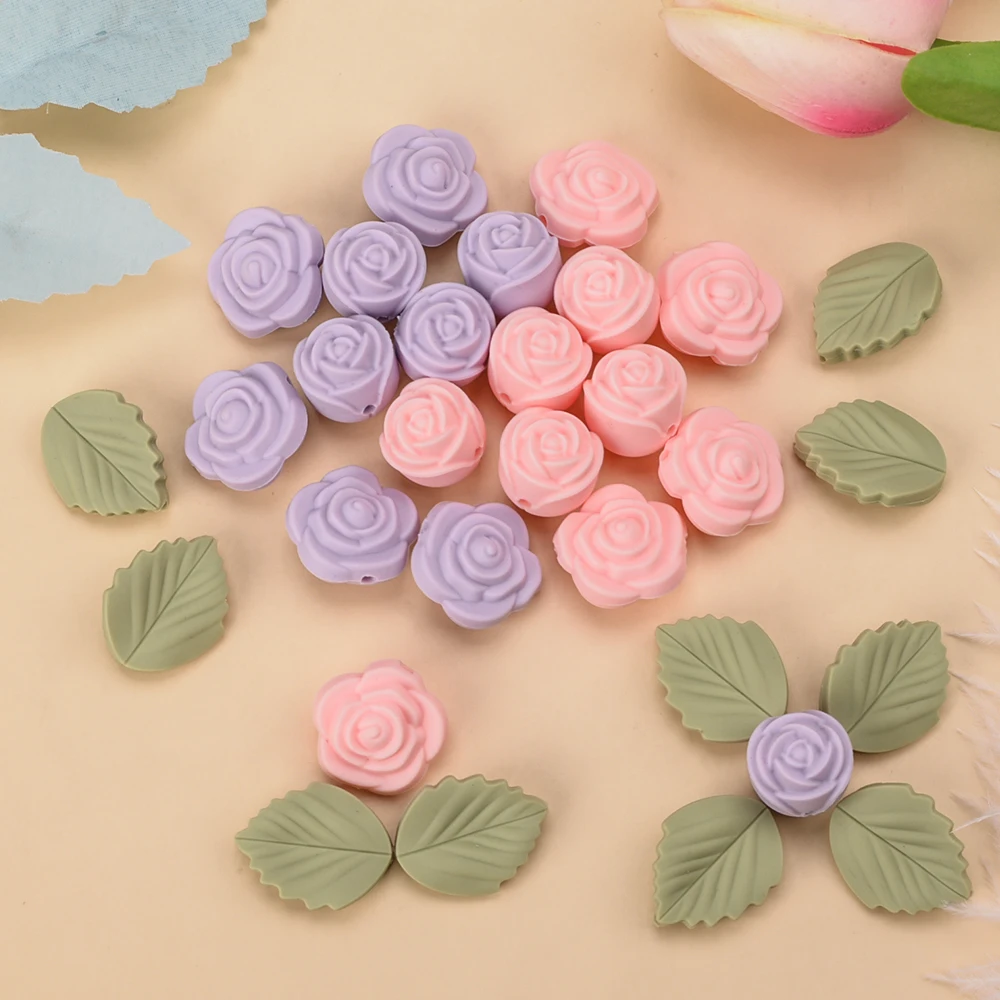 LOFCA 30Pcs Rose Silicone Bead - Baby Products Expo recensione e prezzo