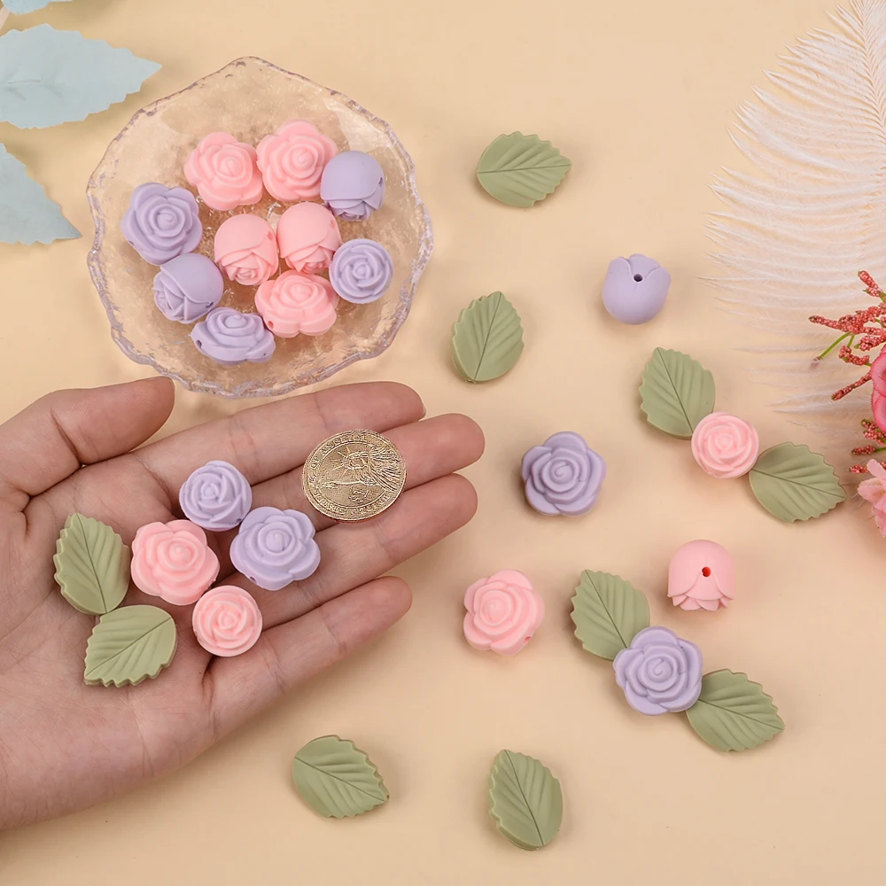 LOFCA 30Pcs Rose Silicone Bead - Baby Products Expo recensione e prezzo