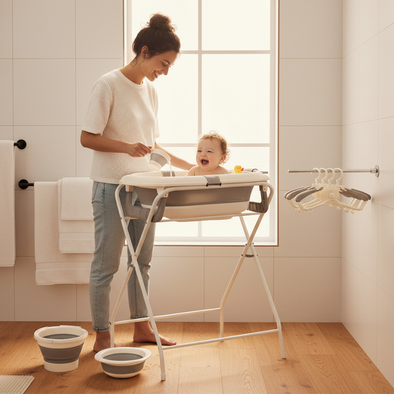 Set bagnetto pieghevole tutto  - Baby Bath Tub Foldable recensione e prezzo